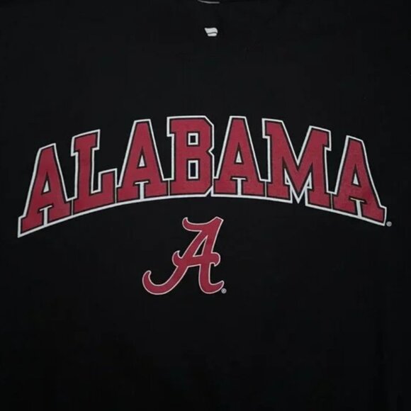 🆕NWOT Fanatics Alabama Script A T-Shirt • Size Large • Black / Crimson - Picture 1 of 3